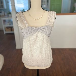 MaxStudio Speciality Products Feminine Tie Back Top/Blouse M 🌼